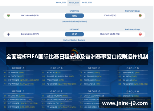 全面解析FIFA国际比赛日程安排及各洲赛事窗口规则运作机制